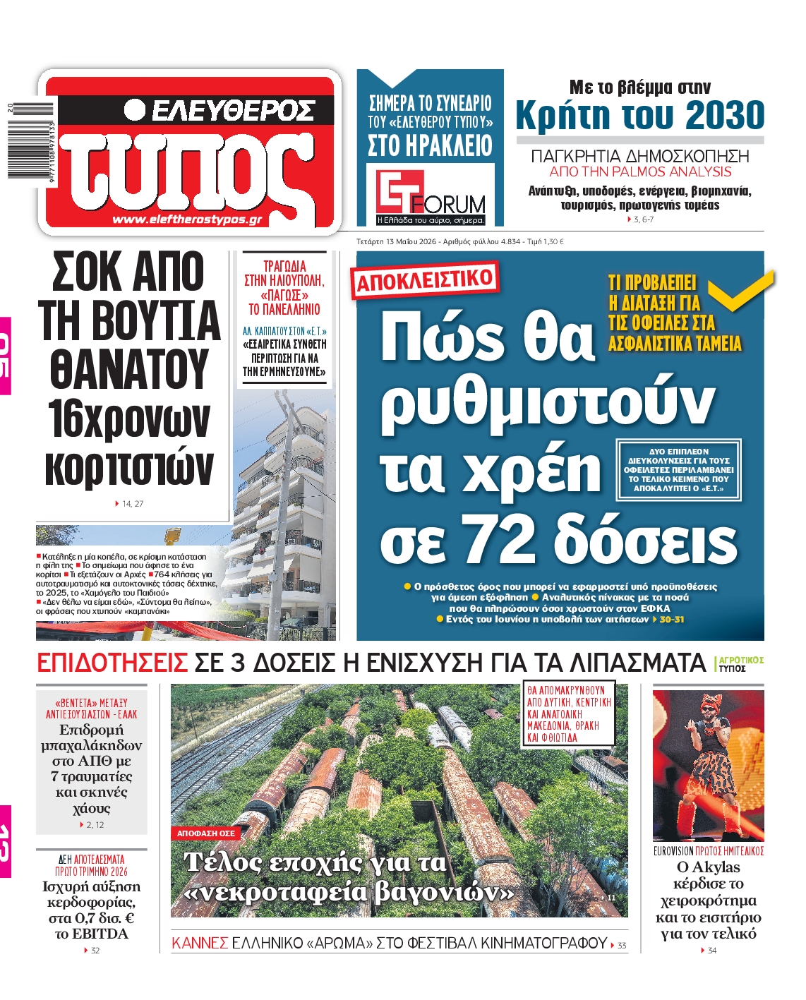 Πρωτοσέλιδο εφημερίδας